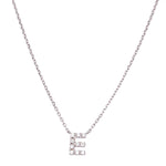 Diamond initial pendant necklace