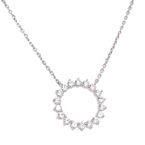 0.81ct t.w. Diamond Circle of Life Pendant Necklace