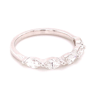 Five Marquise-cut Horizontally Set Eternity Band 0.70ct tw