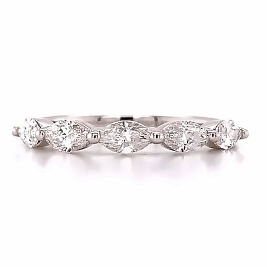 Five Marquise-cut Horizontally Set Eternity Band 0.70ct tw