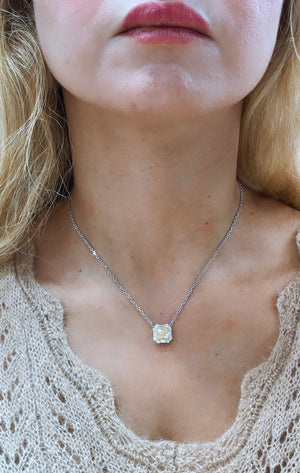 Buy Diamond Necklace Diamond Pendant Online in India - Etsy