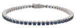 Blue Sapphire Gem Stone Tennis Bracelet 2.53ct t.w.