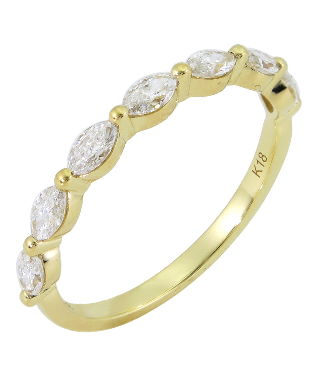 Seven Marquise-cut Horizontally Set Eternity Band 0.50ct tw