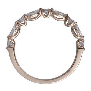 Mixed-shape Round & Marquise Single Prong 0.52ctw Diamond Ring