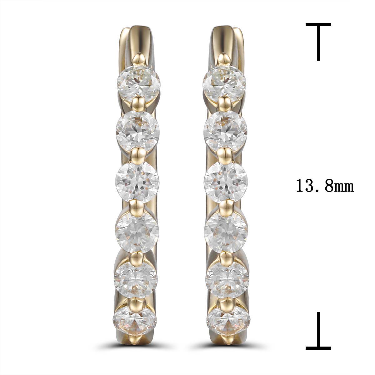 Single Prong Diamond Earrings 0.30ct t.w.