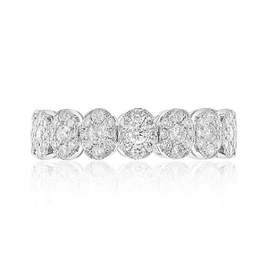 1.53CT T.W. Ladies Oval Full Eternity Invisible Set Diamond Ring