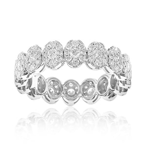 1.53CT T.W. Ladies Oval Full Eternity Invisible Set Diamond Ring