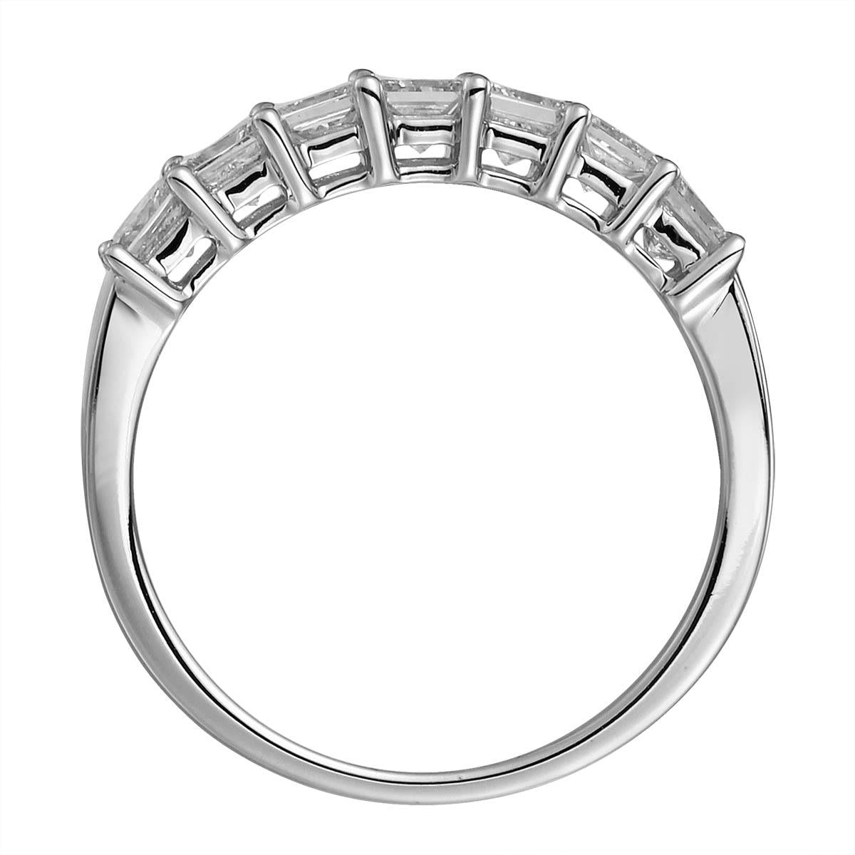 Seven Stone Princess Cut Diamond Ring 1.15ct tw