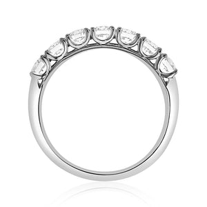 1.02ct t.w. Seven Stone Diamond Band Ring