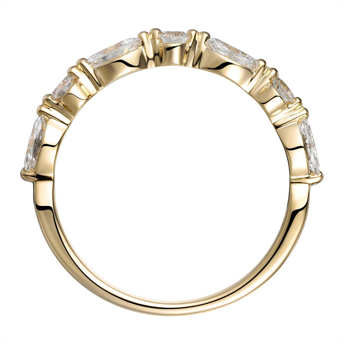 Mixed-shape Round & Marquise Single Prong 0.57ct tw Diamond Ring