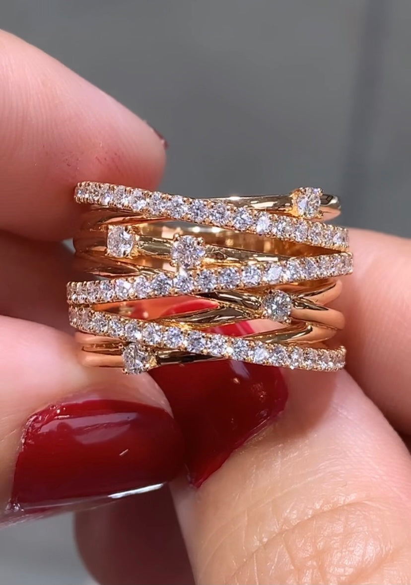 14k Yellow Gold 3 Diamond Rings 0.79 Ctw – Avianne Jewelers