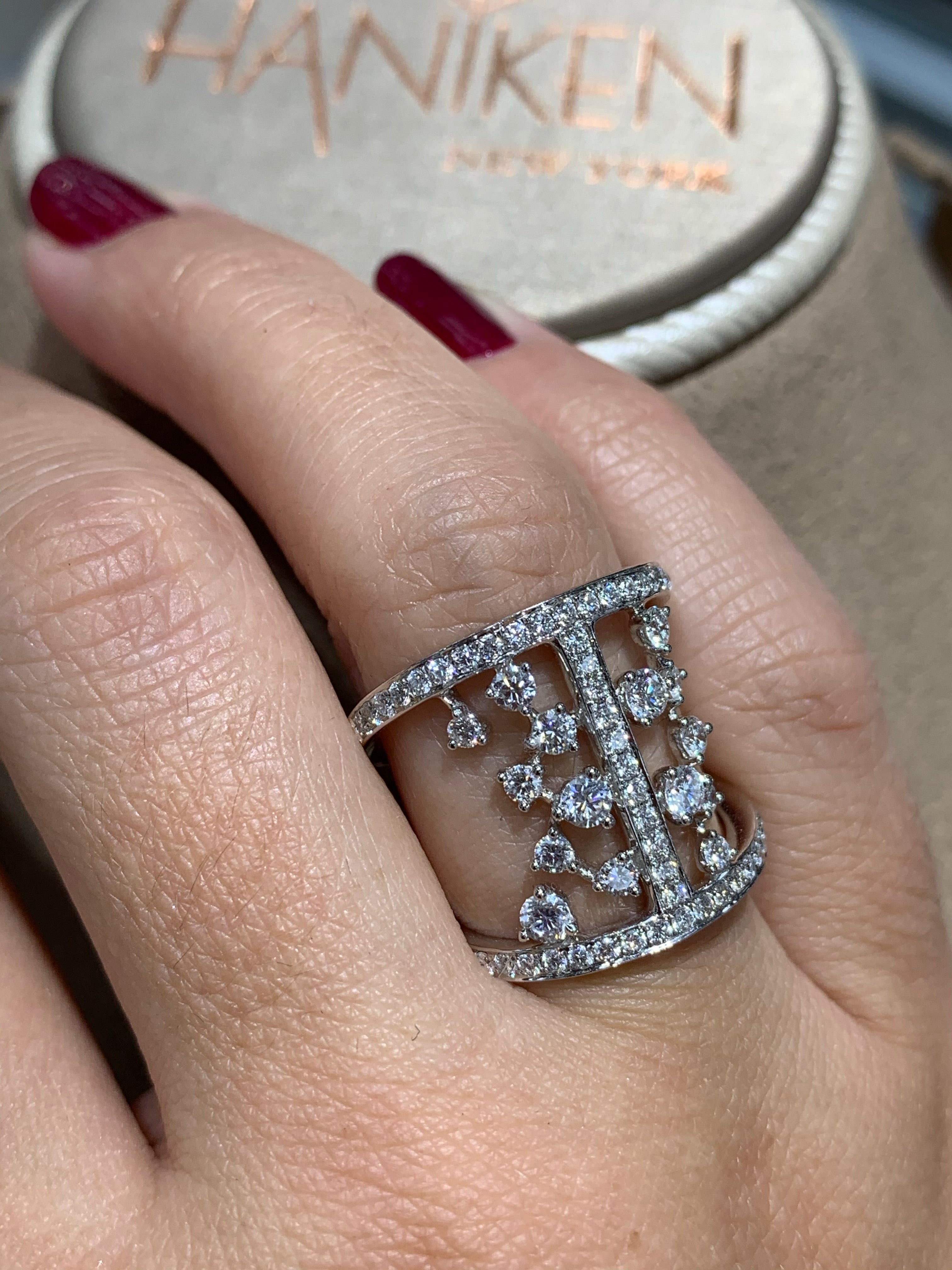 1.39ctw Diamond Cocktail Ring - HANIKEN JEWELERS NEW-YORK