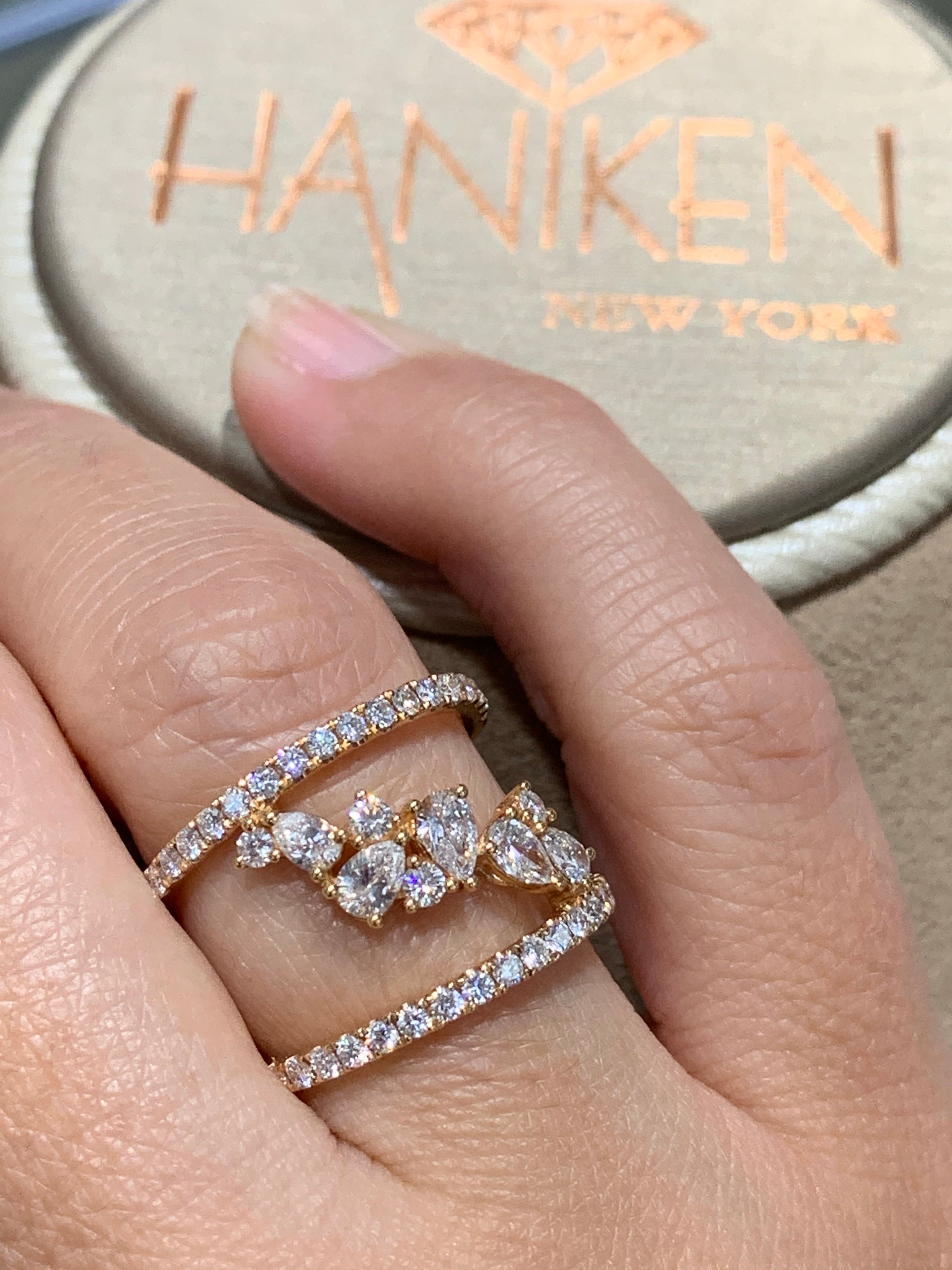 Ladies Rose Gold 1.17ct t.w. Diamond Ring - HANIKEN JEWELERS NEW-YORK