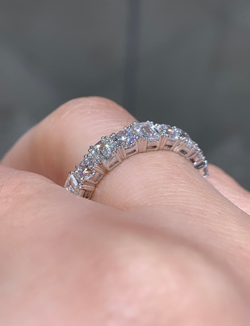 Mixed-Shape Round & Emerald-Cut 1.67ct tw Diamond Ring