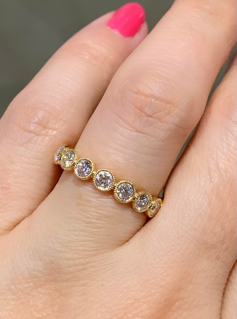 1.59ctw Yellow Gold Diamond Ring - HANIKEN JEWELERS NEW-YORK