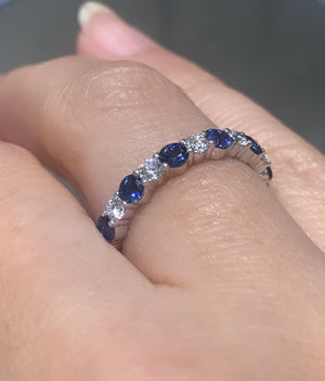 2.15ct tw Blue Sapphire & Diamond Ring