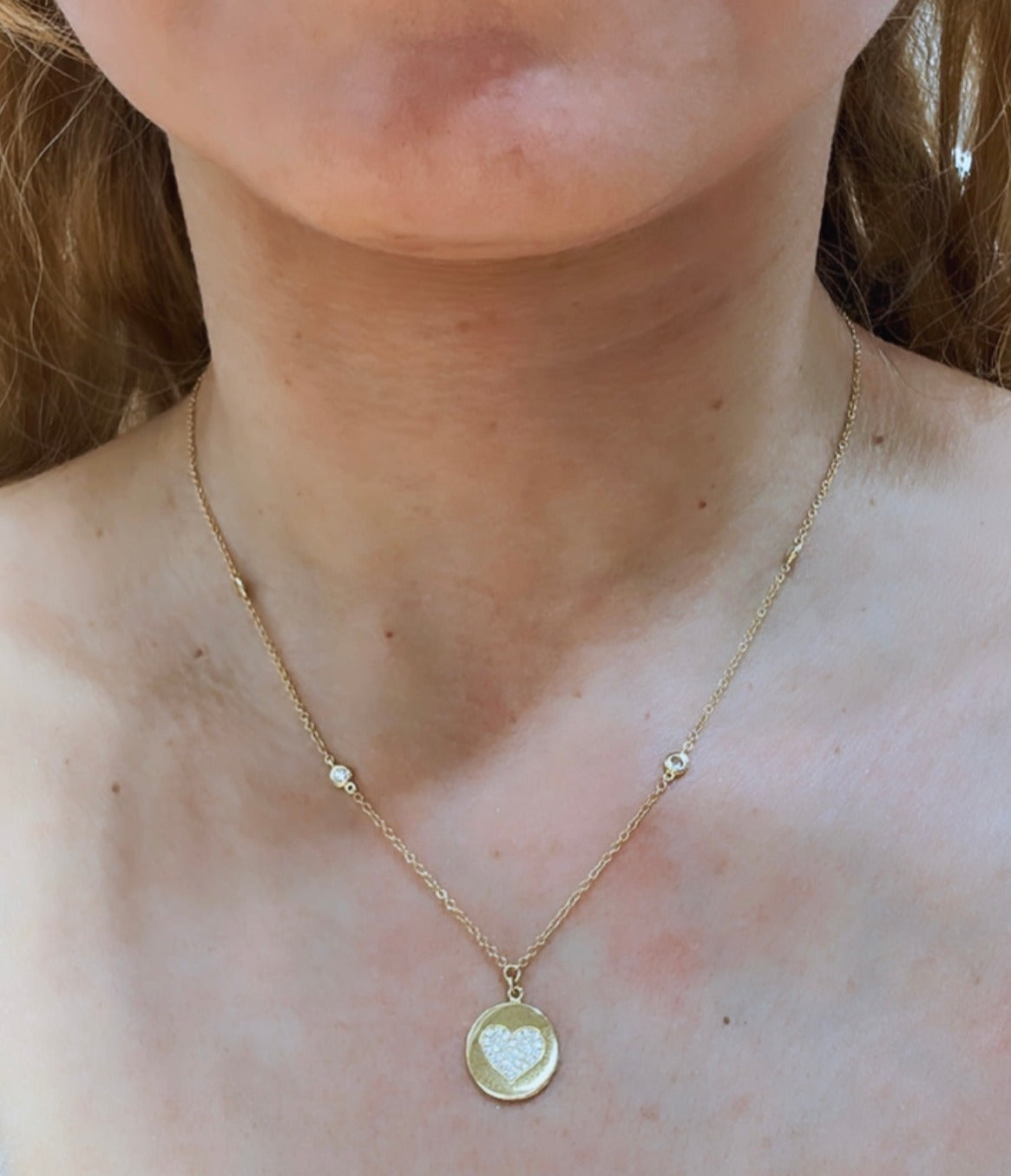 Diamond 0.36ct tw Pave-set Pendant  Heart Necklace