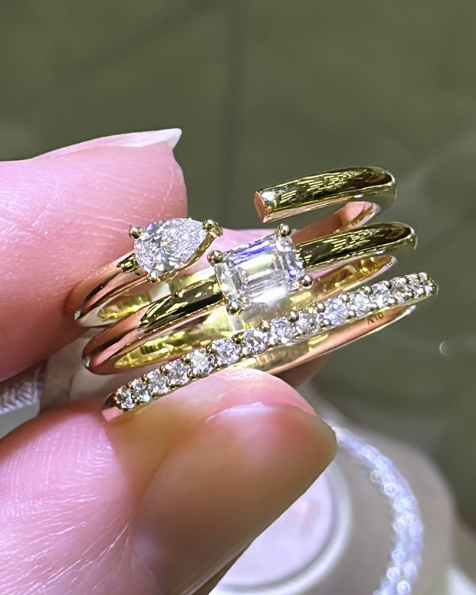 Left hand diamond ring Clearance