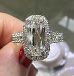 Henri Daussi 2.20ct tw GIA Certified Cushion Cut with Halo Diamond Engagement Ring
