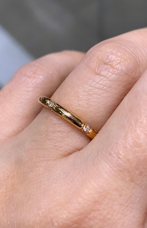 Rose Gold & 0.18ctw Diamond Ring - HANIKEN JEWELERS NEW-YORK