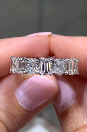 Platinum Diamond Eternity Wedding Band - Polished 2.5mm – Marke Fine Jewelry