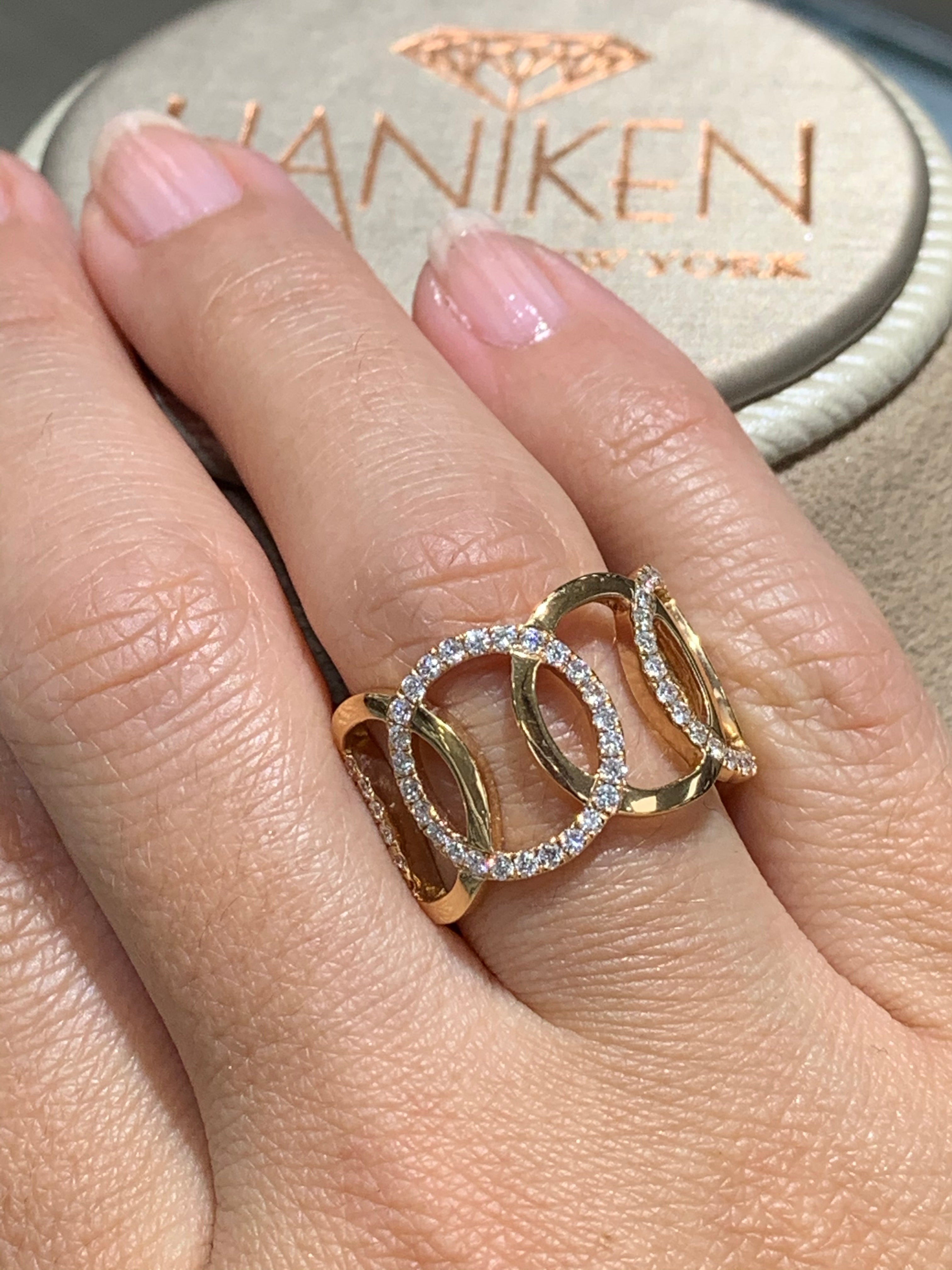 1.18ctw Diamond Rose Gold Ring - HANIKEN JEWELERS NEW-YORK