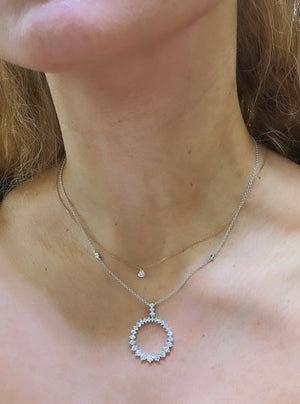 1.77ct t.w. Diamond Circle Of Life Pendant Necklace