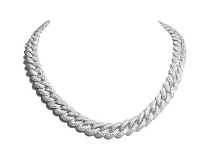 Pave Diamond Chain Necklace 19.61ct t.w. - HANIKEN JEWELERS NEW-YORK