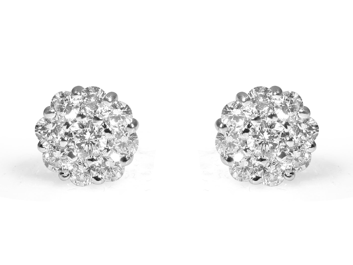Diamond Stud Earrings 0.85cts - HANIKEN JEWELERS NEW-YORK