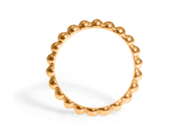 Rose Gold Beaded Ring - HANIKEN JEWELERS NEW-YORK
