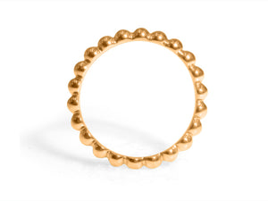 Rose Gold Beaded Ring - HANIKEN JEWELERS NEW-YORK