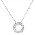 0.56CTW Diamond Circule of Live Pendant Necklace
