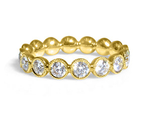 1.59ctw Yellow Gold Diamond Ring - HANIKEN JEWELERS NEW-YORK