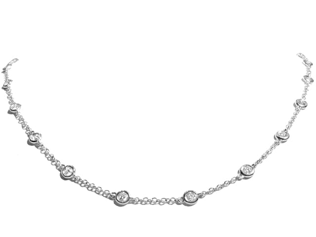 1.51CT T.W. Diamond by the Yard Chain Necklace - HANIKEN JEWELERS NEW-YORK