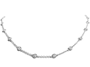 1.51CT T.W. Diamond by the Yard Chain Necklace - HANIKEN JEWELERS NEW-YORK