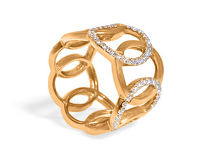1.18ctw Diamond Rose Gold Ring - HANIKEN JEWELERS NEW-YORK
