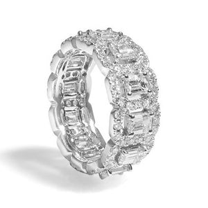 Ladies Diamond Eternity Ring 3.62ctw