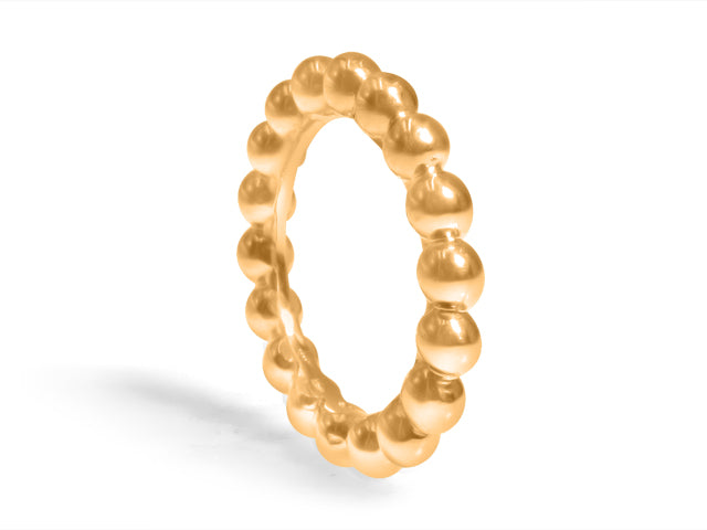 Rose Gold Beaded Ring