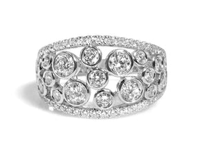 1.27ctw Bezel Set Diamond Fancy Ring - HANIKEN JEWELERS NEW-YORK