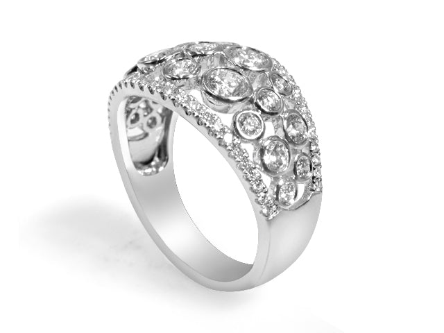 1.27ctw Bezel Set Diamond Fancy Ring - HANIKEN JEWELERS NEW-YORK