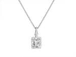 ﻿﻿0.82 ctw Ladies Diamond Pendant with Chain