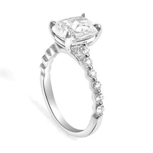 Henri Daussi Cushion-cut GIA Certified 2.45ct t.w. Anniversary Engagement Ring