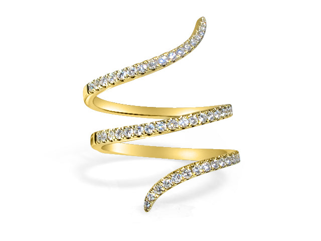 Diamond Spiral Ring - HANIKEN JEWELERS NEW-YORK
