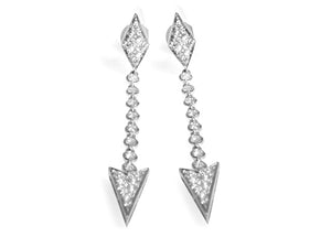 Diamond Dangling Earrings 0.53ct - HANIKEN JEWELERS NEW-YORK