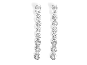 4.06ctw Diamond Drop Fancy Earrings - HANIKEN JEWELERS NEW-YORK