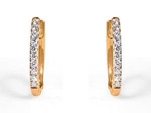 Diamond Huggie Earrings 0.17ctw - HANIKEN JEWELERS NEW-YORK