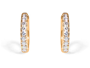 0.39CTW Diamond Huggie Earrings - HANIKEN JEWELERS NEW-YORK