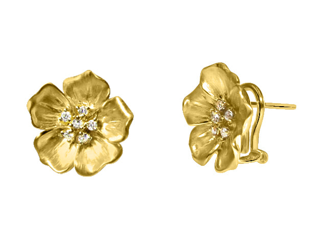Flower Diamond Earrings - HANIKEN JEWELERS NEW-YORK