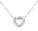 0.36ct tw Diamond Open Heart Pendant Necklace